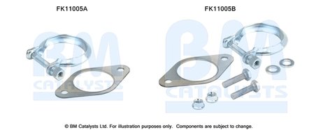SET MONTAJ, FILTRU FUNINGINE/PARTICULE BM CATALYSTS FK11005 - Compatibil cu FORD, MAZDA, VOLVO