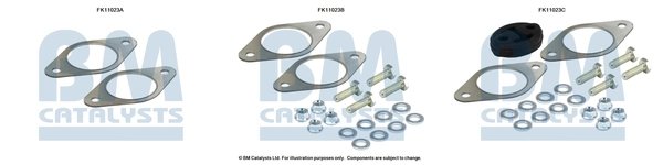 SET MONTAJ, FILTRU FUNINGINE/PARTICULE BM CATALYSTS FK11023 - Compatibil cu FORD