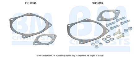SET MONTAJ, FILTRU FUNINGINE/PARTICULE BM CATALYSTS FK11078 - Compatibil cu NISSAN