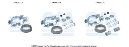 SET MONTARE TOBA ESAPAMENT BM CATALYSTS FK50023 - Compatibil cu PEUGEOT