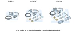 Set montare toba esapament BM Catalysts FK50048