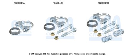 Set montare toba esapament BM Catalysts FK50048