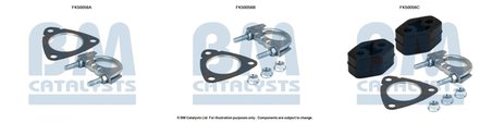 SET MONTARE TOBA ESAPAMENT BM CATALYSTS FK50056 - Compatibil cu SEAT, SKODA, VW