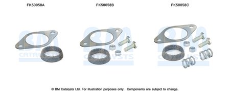 Set montare toba esapament BM Catalysts FK50058