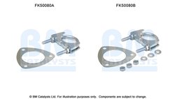 Set montare toba esapament BM Catalysts FK50080