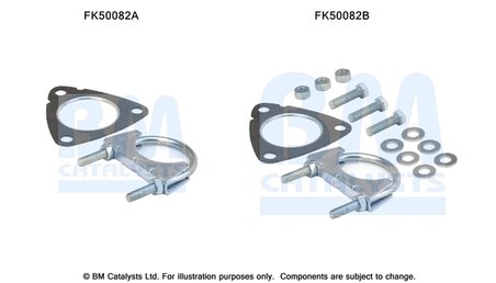 Set montare toba esapament BM Catalysts FK50082