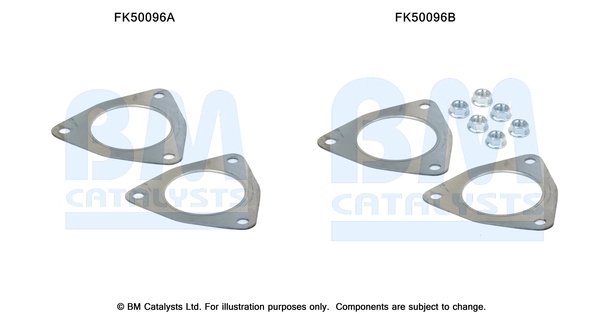 Set montare toba esapament BM Catalysts FK50096