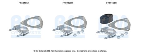 Set montare toba esapament BM Catalysts FK50108