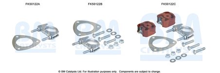 Set montare toba esapament BM Catalysts FK50122