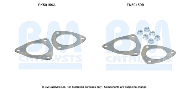 Set montare toba esapament BM Catalysts FK50159