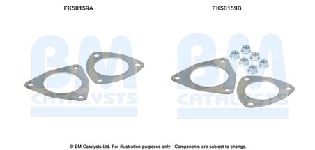 Set montare toba esapament BM Catalysts FK50159