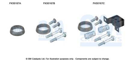 Set montare toba esapament BM Catalysts FK50167