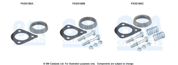 Set montare toba esapament BM Catalysts FK50186
