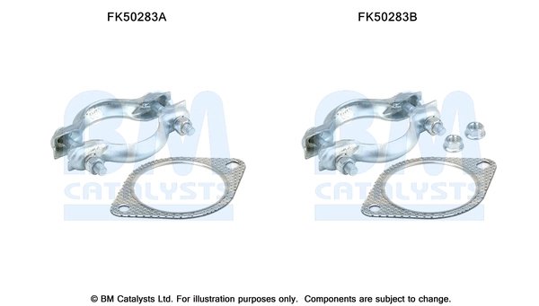 Set montare toba esapament BM Catalysts FK50283