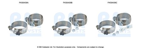 Set montare toba esapament BM Catalysts FK50439