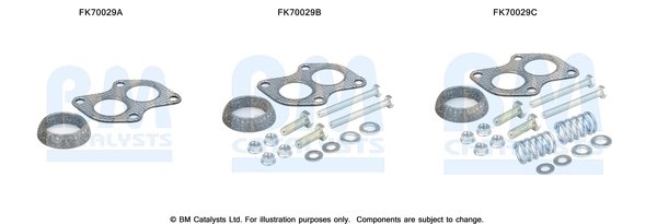 Set montare toba esapament BM Catalysts FK70029