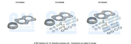 Set montare toba esapament BM Catalysts FK70029