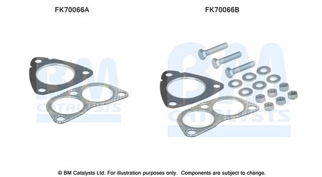 Set montare toba esapament BM Catalysts FK70066