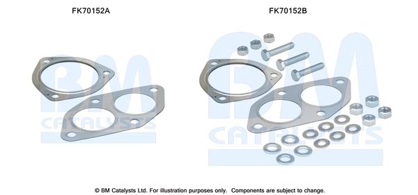 Set montare toba esapament BM Catalysts FK70152