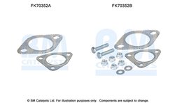 Set montare toba esapament BM Catalysts FK70352