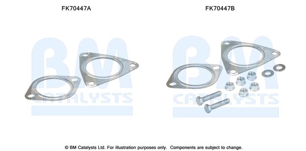 Set montare toba esapament BM Catalysts FK70447