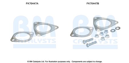 Set montare toba esapament BM Catalysts FK70447