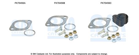 Set montare toba esapament BM Catalysts FK70456