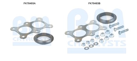 Set montare toba esapament BM Catalysts FK70493