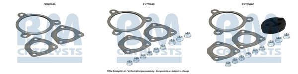 Set montare toba esapament BM Catalysts FK70564