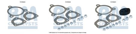Set montare toba esapament BM Catalysts FK70564