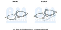 SET MONTAJ CATALIZATOR BM CATALYSTS FK80480 - Compatibil cu AUDI