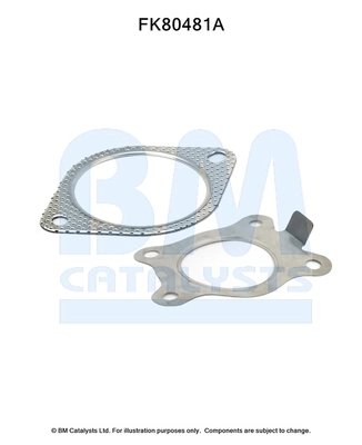 SET MONTAJ CATALIZATOR BM CATALYSTS FK80481 - Compatibil cu NISSAN, OPEL, RENAULT, VAUXHALL
