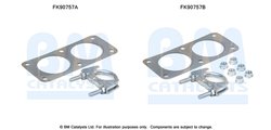 SET MONTAJ CATALIZATOR BM CATALYSTS FK90757 - Compatibil cu VOLVO