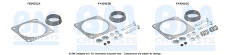 SET MONTAJ CATALIZATOR BM CATALYSTS FK90953 - Compatibil cu PEUGEOT
