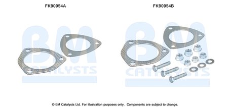 SET MONTAJ CATALIZATOR BM CATALYSTS FK90954 - Compatibil cu AUDI, SKODA, VW