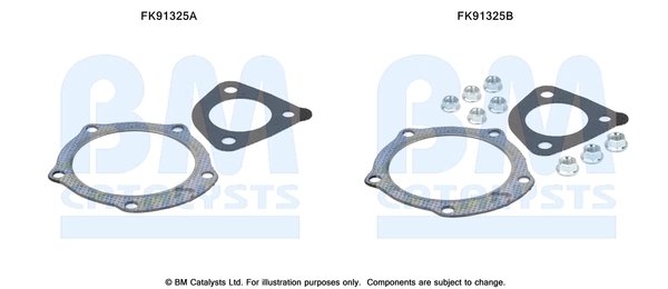 SET MONTAJ CATALIZATOR BM CATALYSTS FK91325 - Compatibil cu MAZDA