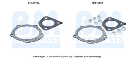 SET MONTAJ CATALIZATOR BM CATALYSTS FK91325 - Compatibil cu MAZDA