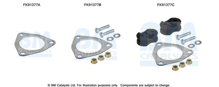 SET MONTAJ CATALIZATOR BM CATALYSTS FK91377 - Compatibil cu ALFA ROMEO