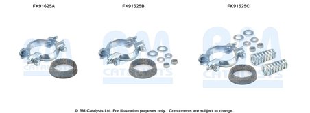 SET MONTAJ CATALIZATOR BM CATALYSTS FK91625 - Compatibil cu RENAULT