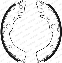 SET SABOTI FRANA FERODO FSB204 - Compatibil cu HONDA, ROVER