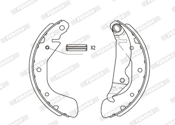 Set saboti frana Ferodo FSB334