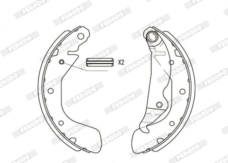 Set saboti frana Ferodo FSB334