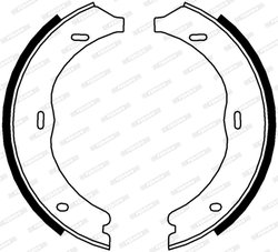 SET SABOTI FRANA FERODO FSB4003 - Compatibil cu MERCEDES-BENZ