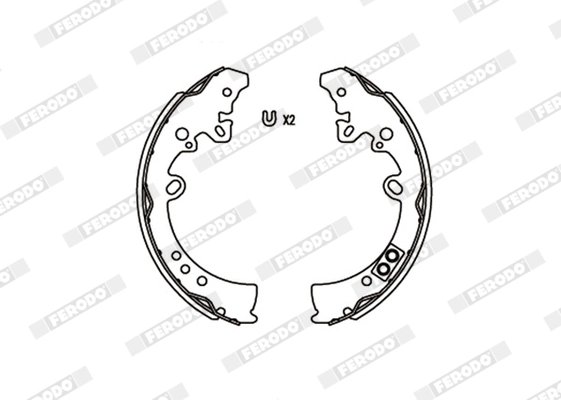 Set saboti frana Ferodo FSB4010