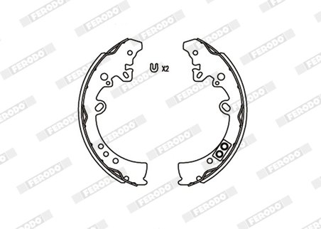 Set saboti frana Ferodo FSB4010