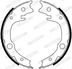 SET SABOTI FRANA FERODO FSB4014 - Compatibil cu TOYOTA