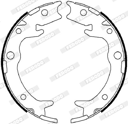 SET SABOTI FRANA FERODO FSB4019 - Compatibil cu ACURA, HONDA