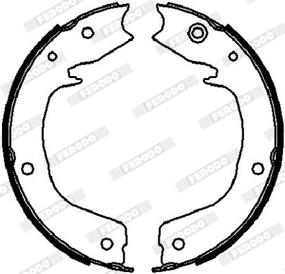 SET SABOTI FRANA FERODO FSB4027 - Compatibil cu MITSUBISHI