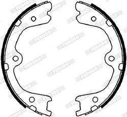 SET SABOTI FRANA FERODO FSB4030 - Compatibil cu NISSAN