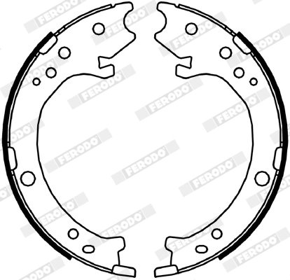 SET SABOTI FRANA FERODO FSB4043 - Compatibil cu HONDA